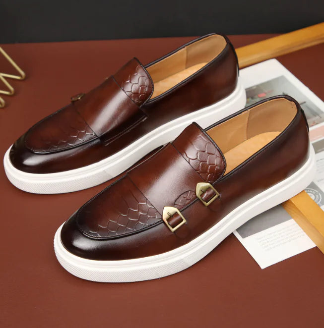 Men's Double Monk Strap Slip