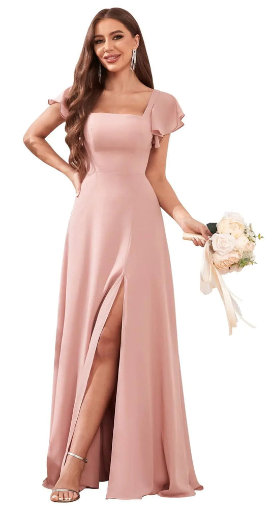 Dresses Slit Chiffon Long Formal