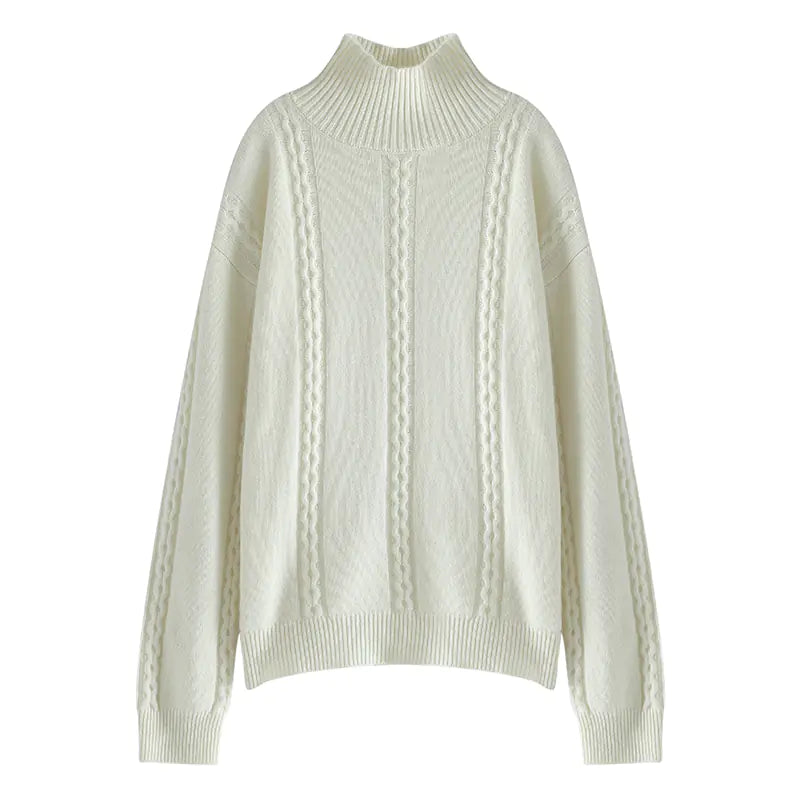 Thickened Women's 100% Pure Cashmere Knitted Sweater