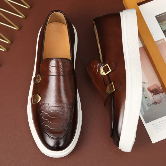 Men's Double Monk Strap Slip