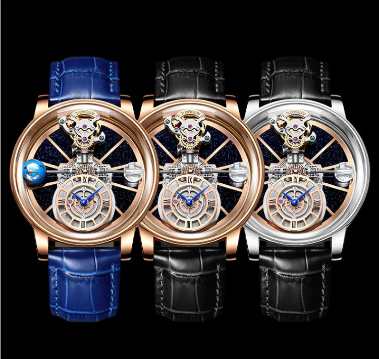 Men's Skeleton Quartz Watch