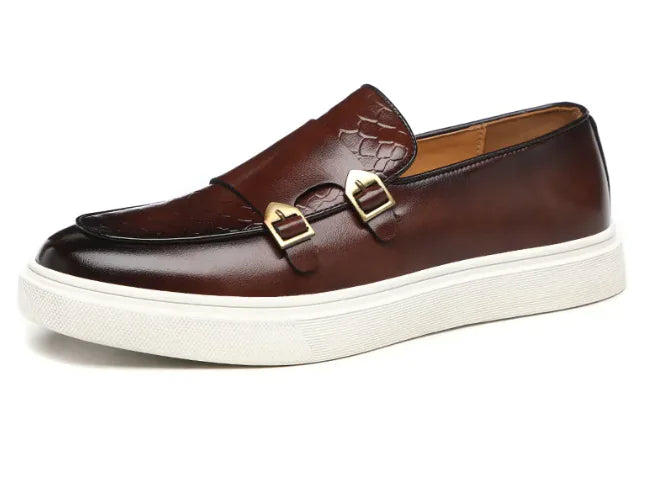 Men's Double Monk Strap Slip