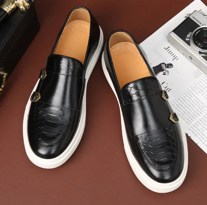 Men's Double Monk Strap Slip
