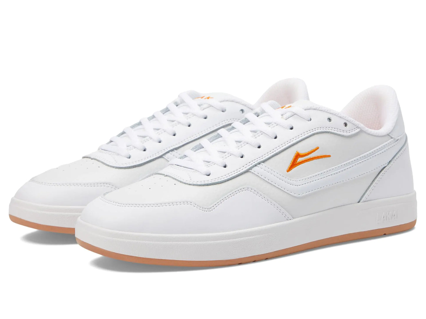 Lakai Terrace Mens Skate Shoes White Leather