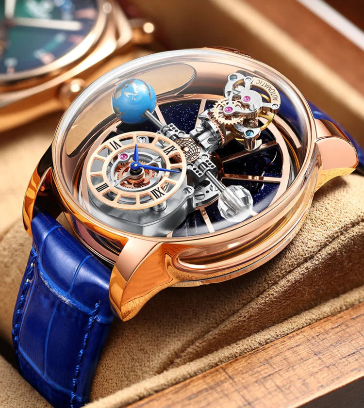 Men's Skeleton Quartz Watch