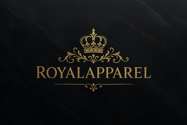 Royalapparel logo with luxury background 