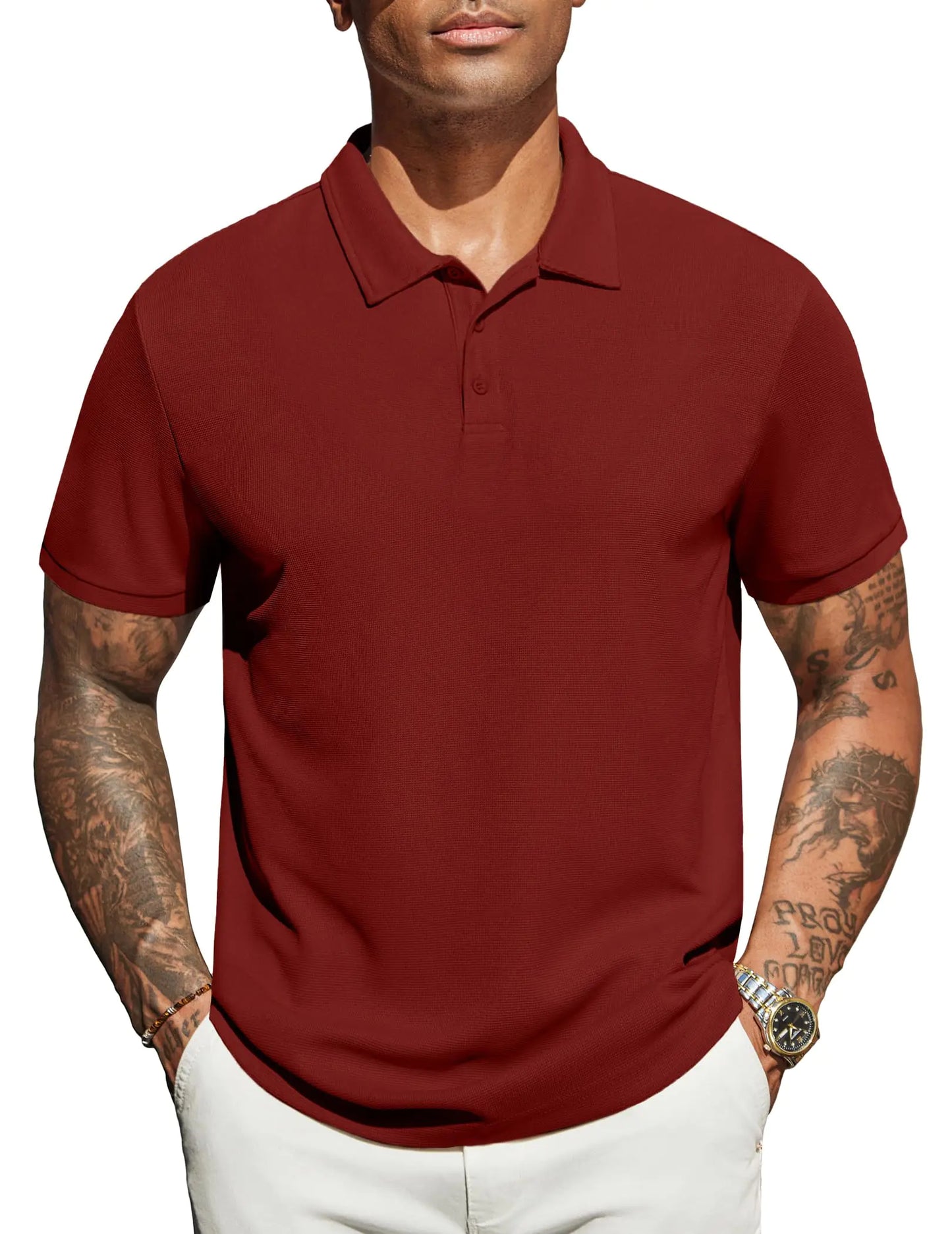 Mens Polo Shirts Short Sleeve Classic